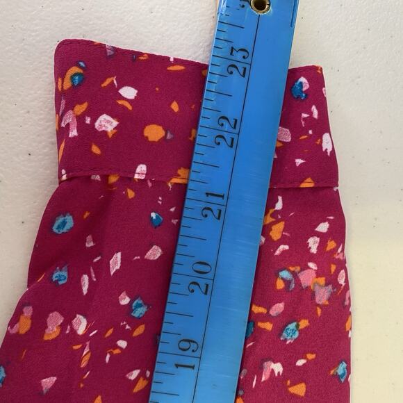 APT.9 Women Blouse/Shirt Size M Long Sleeve Multicolored Button up Sheer Summer - Picture 3 of 8